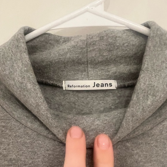 Reformation Aspen Dress in Heather Grey only worn once - Picture 4 of 5